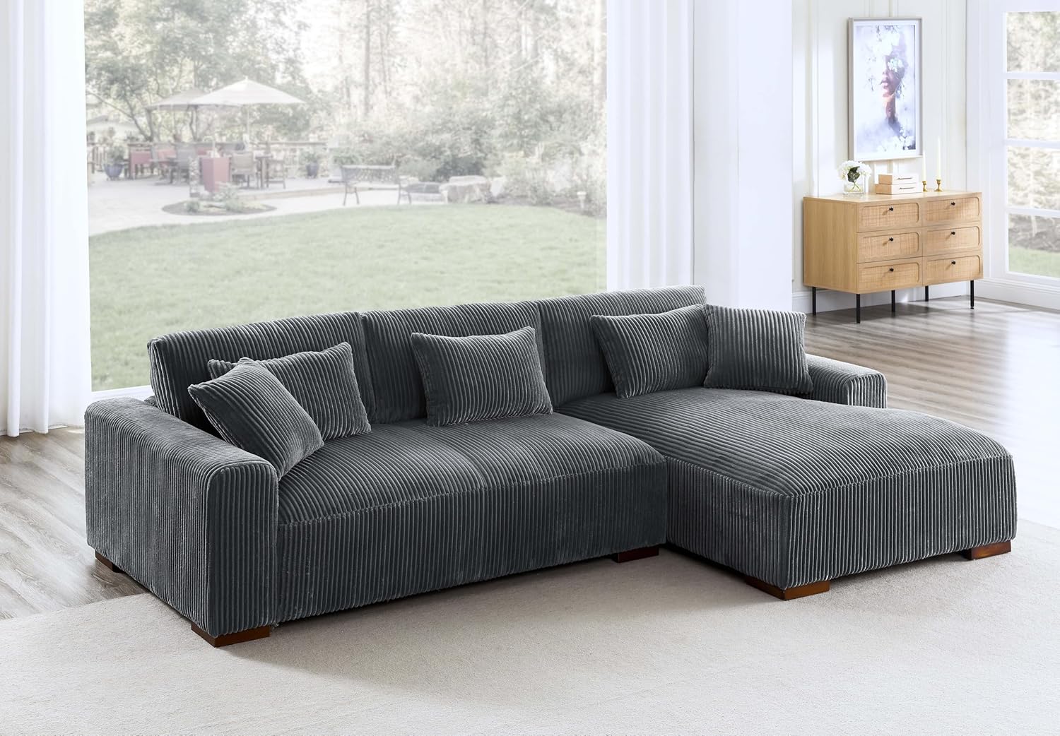Modular Sectional, Dark Gray