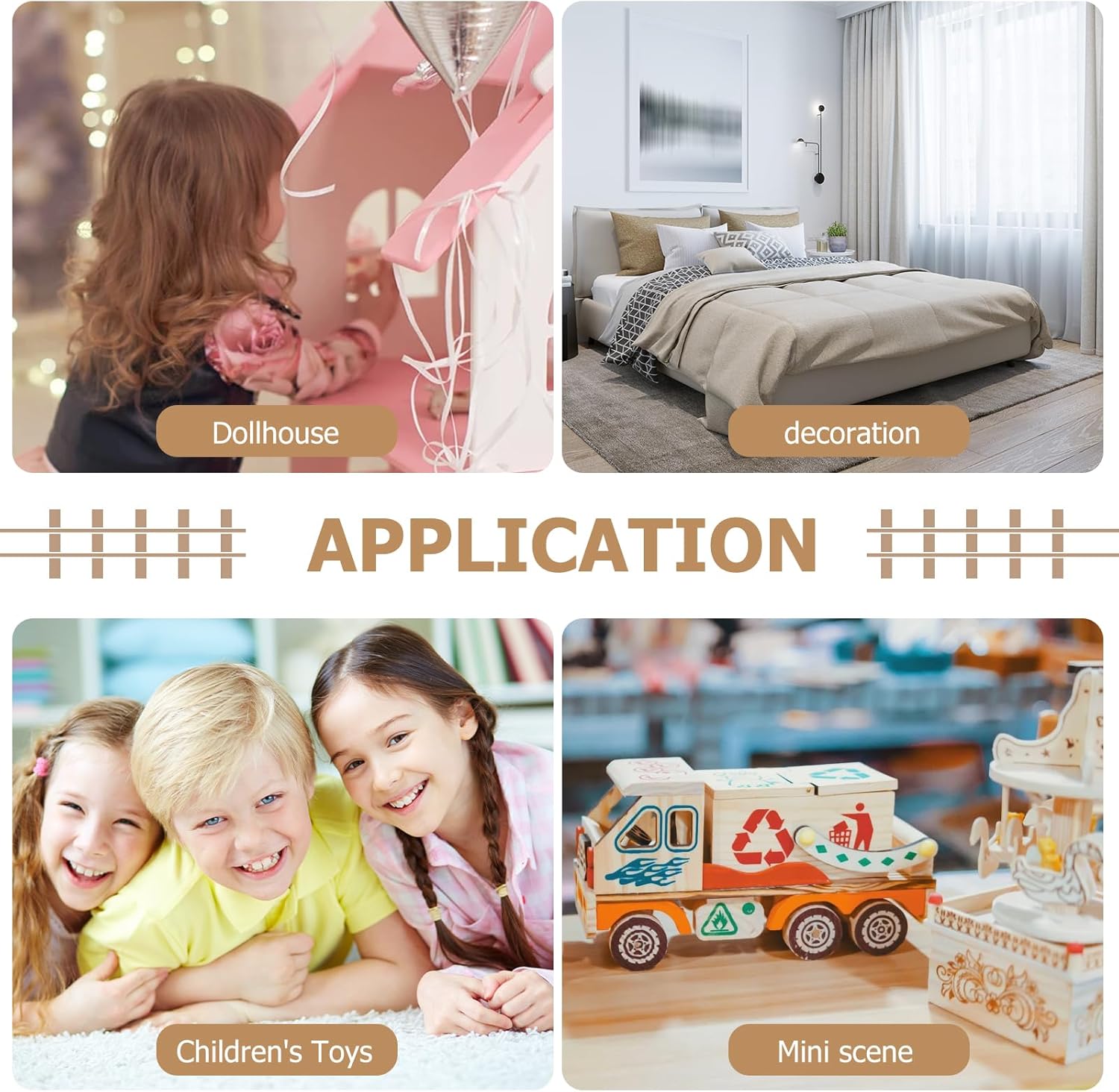 ERINGOGO 1 Set Office Scene Props Dollhouse Mini Laptop Mini Computer Model Dollhouse Office Desk Miniature Computer Desk Dollhouse Miniature Computer Wood Child Furniture White Thing