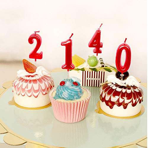 Red Birthday Candles 6 Candle 6th Six Years Cake Bady Roman Numberal Cool Number Candle No 60 61 62 63 64 65 66 67 68 69