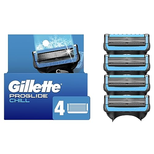 Gillette ProGlide Chill Razor Refills for Men, 8 Blade Refills
