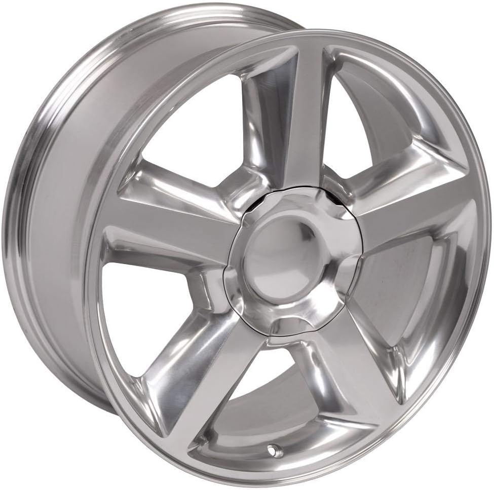 OE Wheels LLC 20 inch Rim Fits 6x139.7 Silverado Suburban Tahoe Sierra Yukon Escalade CV83 20x8.5 Polished Wheels Hollander: 5308