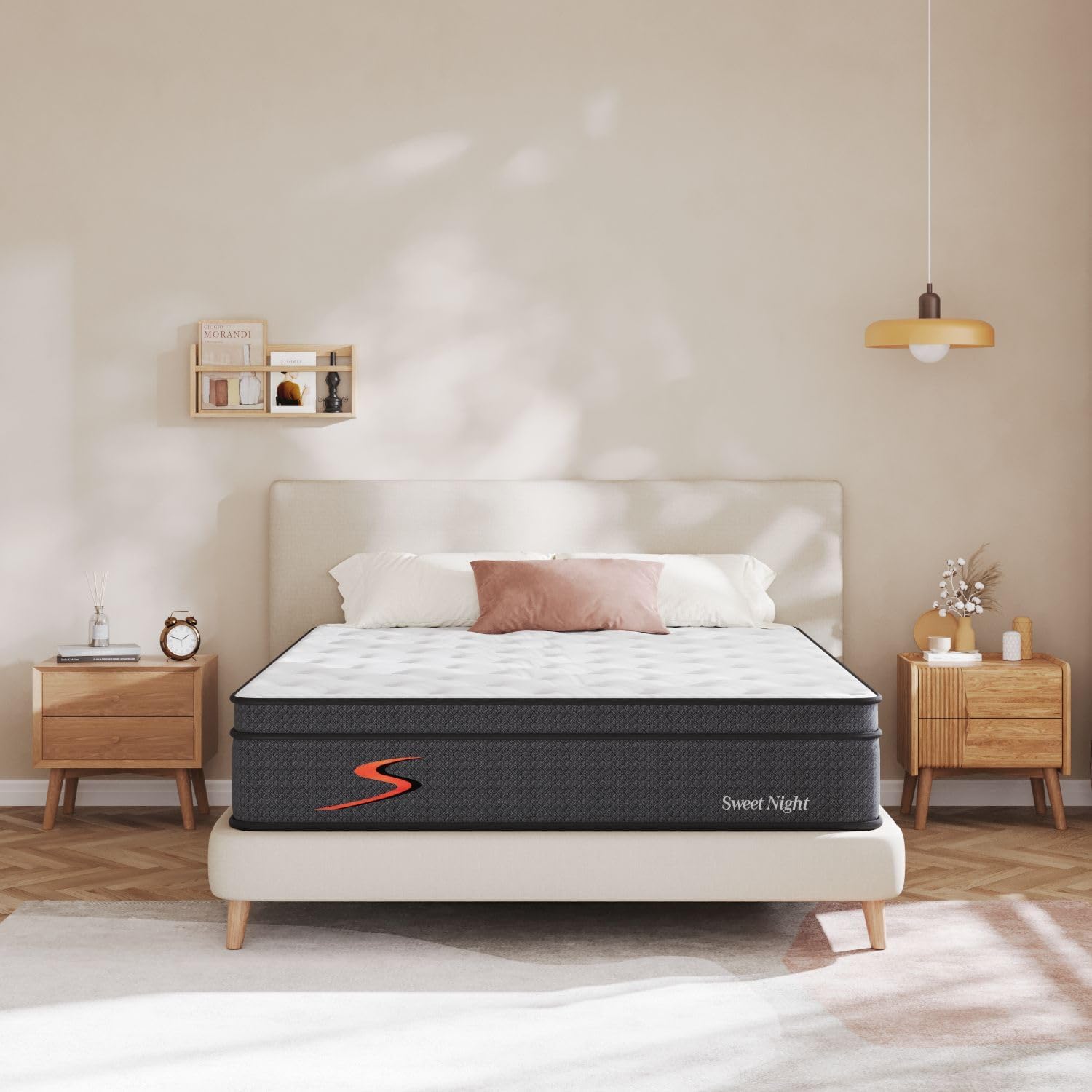 Sweetnight 12 inch Full Mattress - Gel Memory Foam Hybrid Mattress in a Box, Individually Pocketed Springs for Support & Comfort Sleep, Medium Full size Mattress