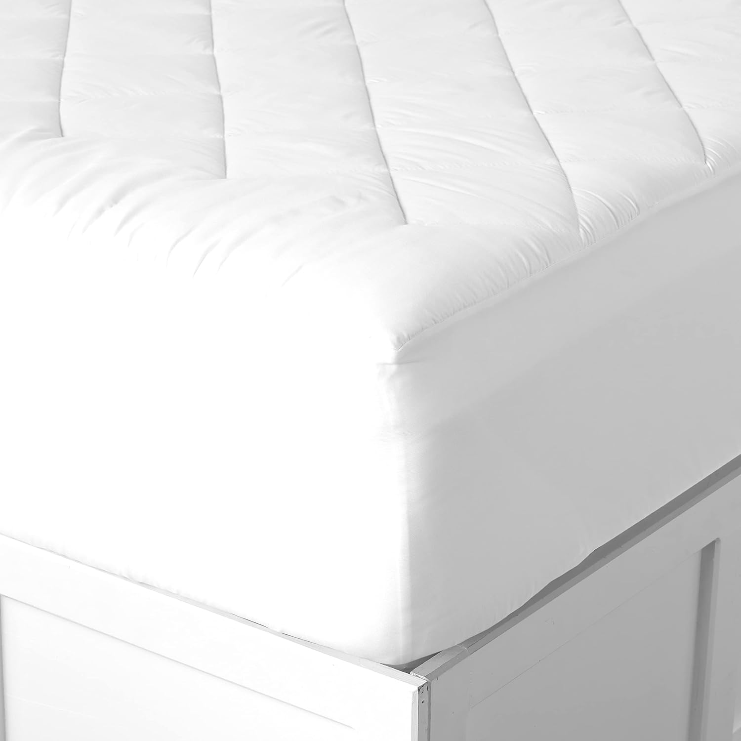 Microfiber Mattress Pad - Comfortable Quilted Mattress Protector - King