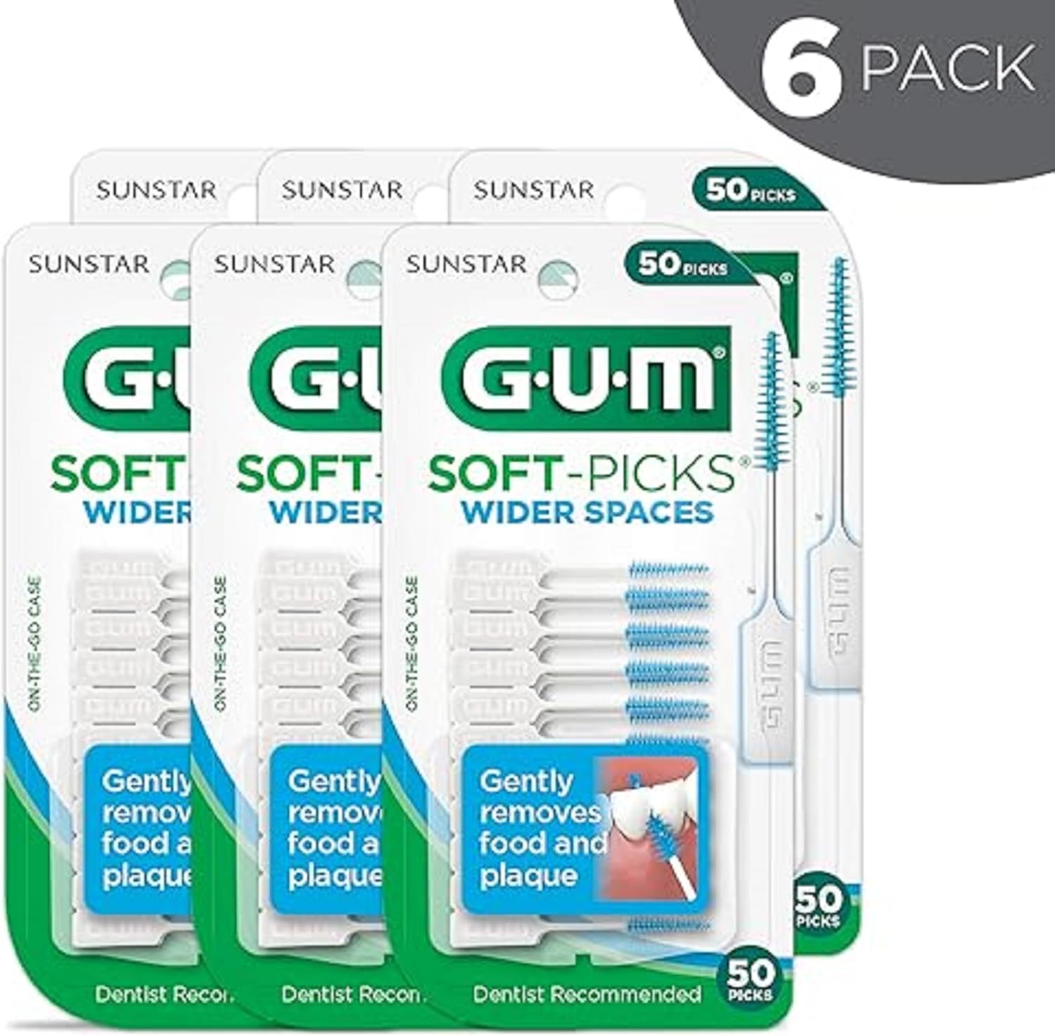 GUM Soft-Picks For Wider Spaces 300 Total