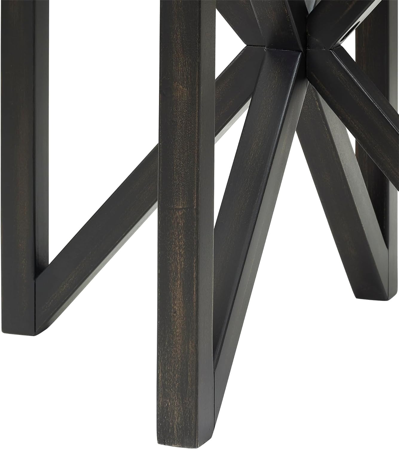 Modern Simple Glass Coffee Table, Tempered Glass Coffee Table Solid Wood Base Round Transparent Glass top Modern Living Room Terrace Study Coffee Table