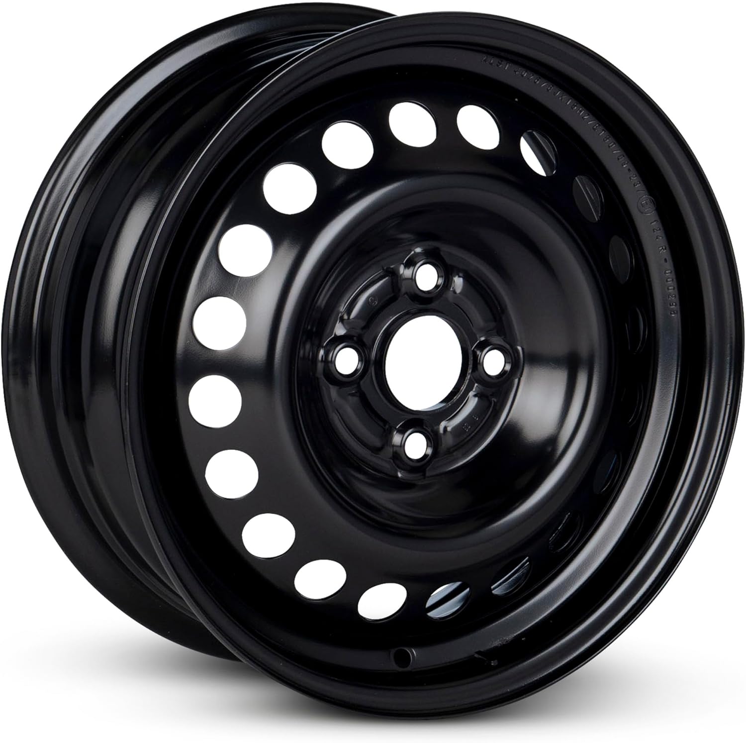 For 2015-2022 Honda Fit 15 Inch Painted Black Rim - OE Direct Replacement - Road Ready Car Wheel