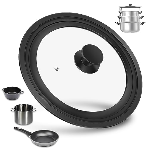 Universal Silicone Lid for Pots, Pans and Skillets From 7