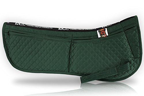 ECP Equine Comfort Products Correction Half Saddle Pad with Adjustable Memory Foam