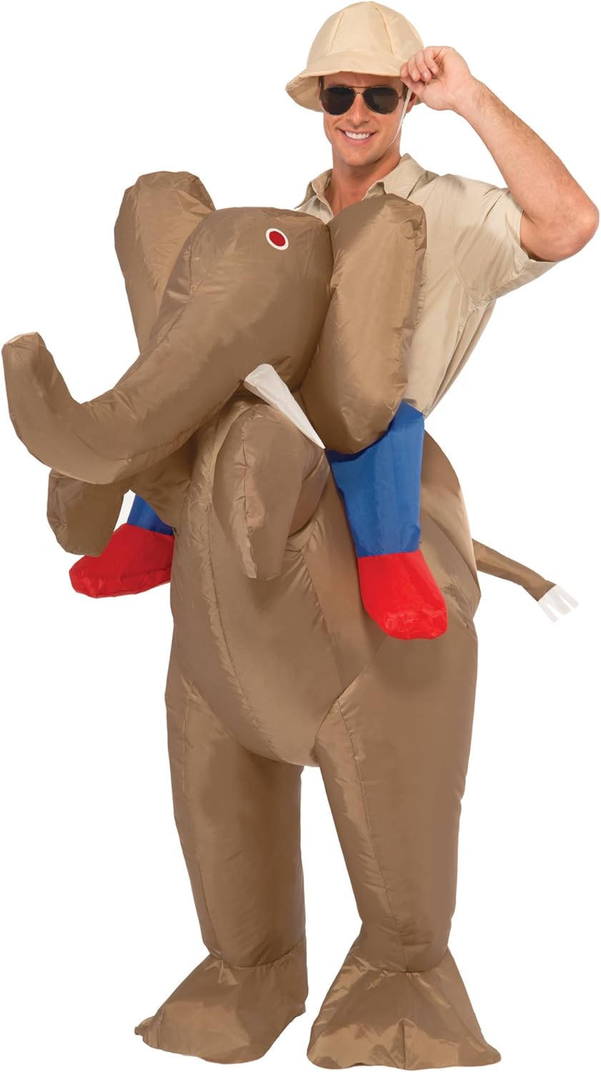 Forum Novelties Men's Ride An Elephant Inflatable Costume, Multi, One Size