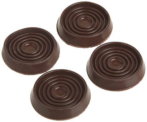 Shepherd Hardware 9077 1-3/4-Inch Round Rubber Furniture Cups, 4-Pack,brown