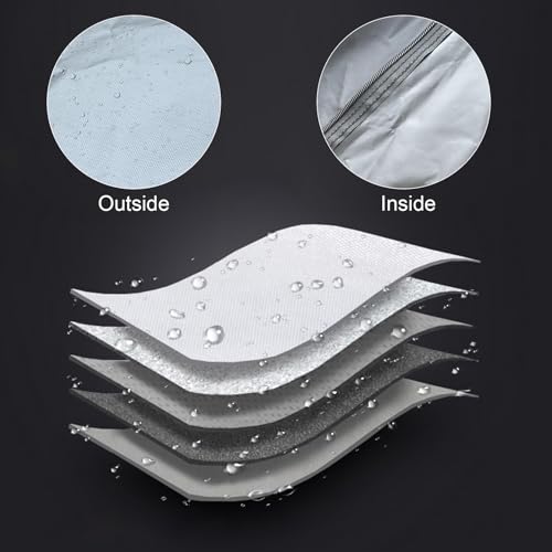 D-Lumina Car Cover Compatible with 2020 2021 2022 2023 2024 Jeep Gladiator JT - 600D Oxford Fabric, w/Zipper Door Waterproof All Weather Outdoor & Indoor Full Automobiles Covers, Black & Green