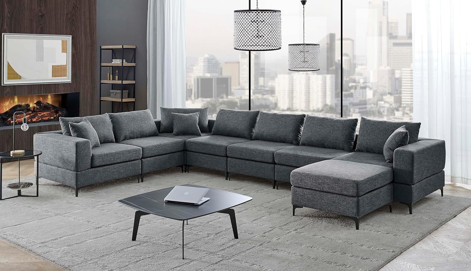 Modular Sectional, Gray