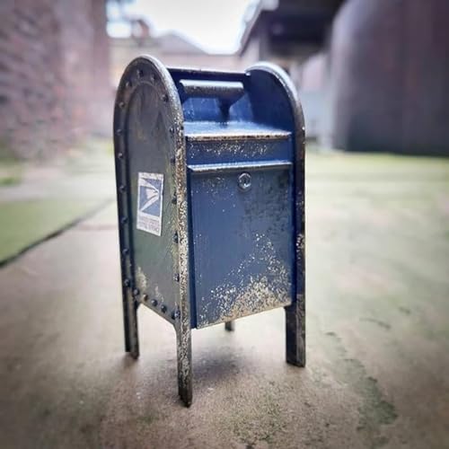 American Payphone 1:12 Scale Model Vintage Payphone Mailbox Model Decoration Mini Dollhouse Furniture Collection for Living Room Home Retro Ornament (Mailbox)