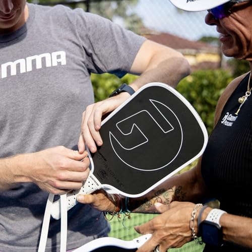 Gamma Pickleball Paddle Edge Guard Tape - Durable Paddle Protection -White, Black