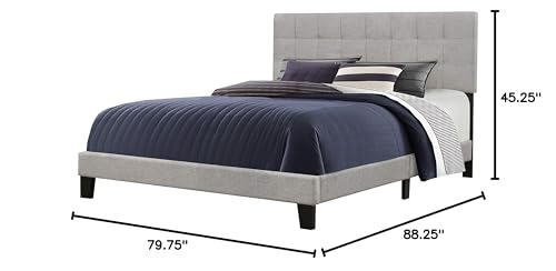 Hillsdale Furniture Hillsdale Delaney, Full, Glacier Gray Fabric Bed in One