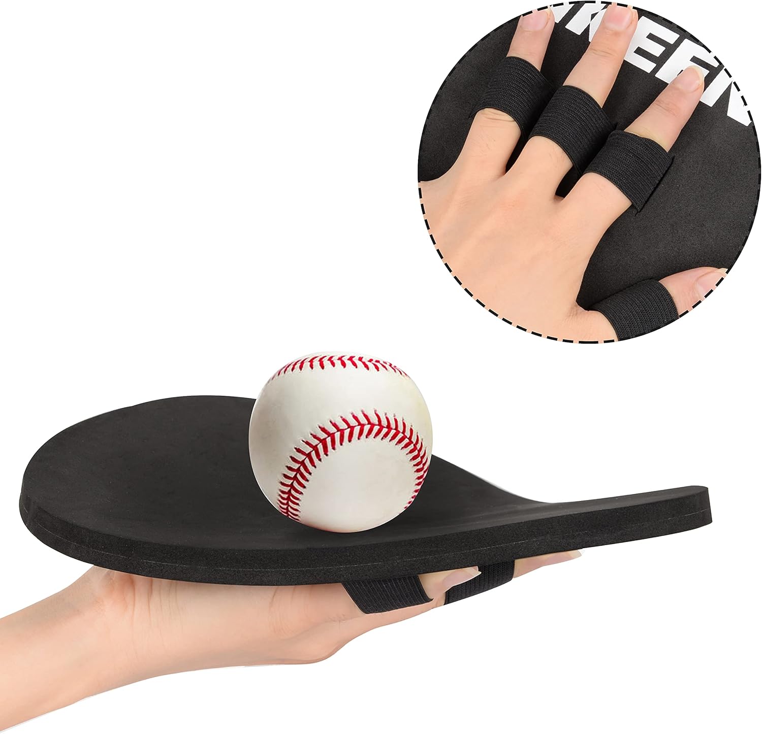 2 Packs Baseball Training Gloves Infield Training Gloves Pancake Glove Softhands Baseball Fielding Training Flat Glove Two-Hands