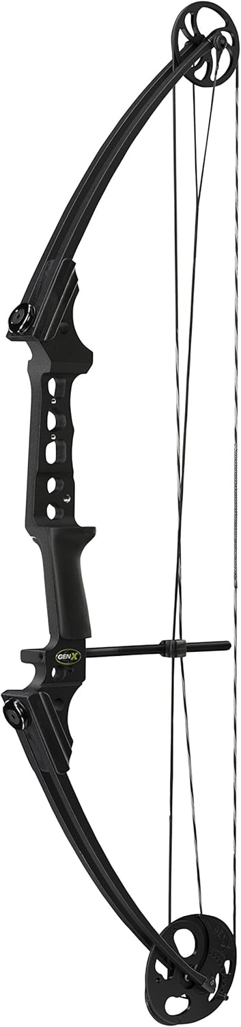 Genesis Gen-X Compound Bow for Archery & Hunting, Left Handed, Black