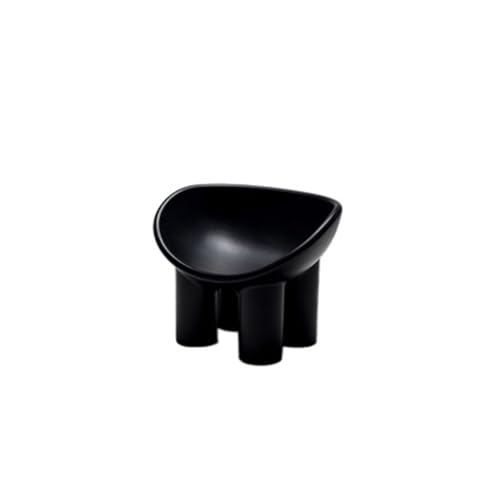 Wuli Nordic Elephant Leg Chair Home Modern Minimalist Creative Celebrity Ins Leisure Fashion Stool Elephant Chair Drop Shopping(Color:Black)