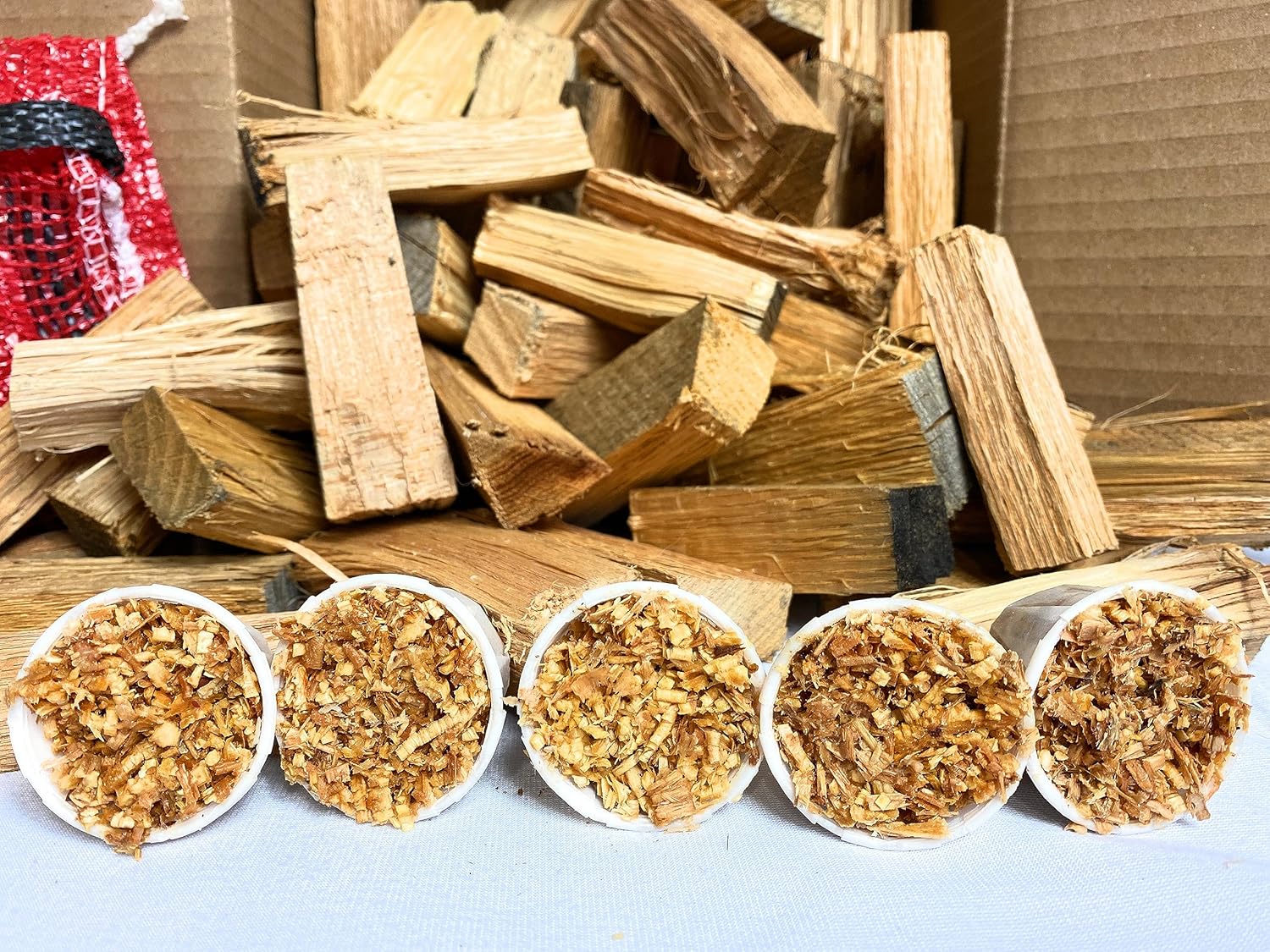 Mini Firewood and Fire Starters-12 pounds Seasoned Firewood (Compatible with Solo Stove Mesa)