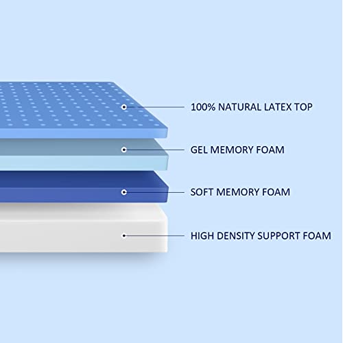 Queen Mattress,10 inch Gel Memory Foam Mattress for Pressure Relief & Cooling Sleep,Firm Feel,without Fiberglass,Queen Size Mattress in a Box,Made in USA,CertiPUR-US Certified,120 Day Free Return