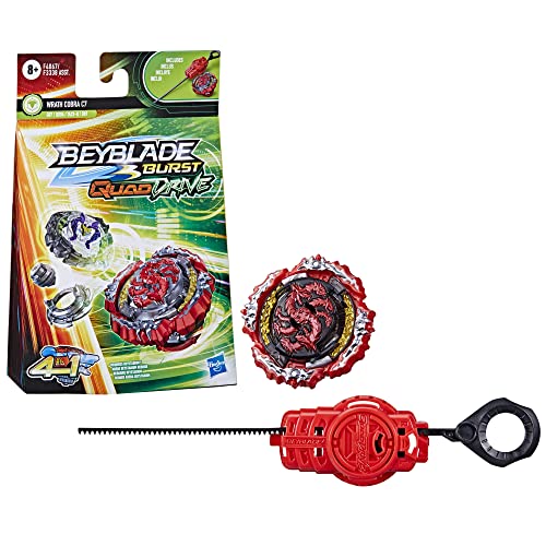 BEYBLADE Burst QuadDrive Stone Linwyrm L7 Spinning Top Starter Pack - Stamina/Balance Type Battling Game with Launcher, Toy for Kids