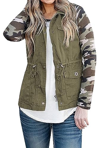 SENSERISE Womens Utility Vest Lightweight Military Vests Outerwear Sleeveless Jacket Anorak Coat with Pockets