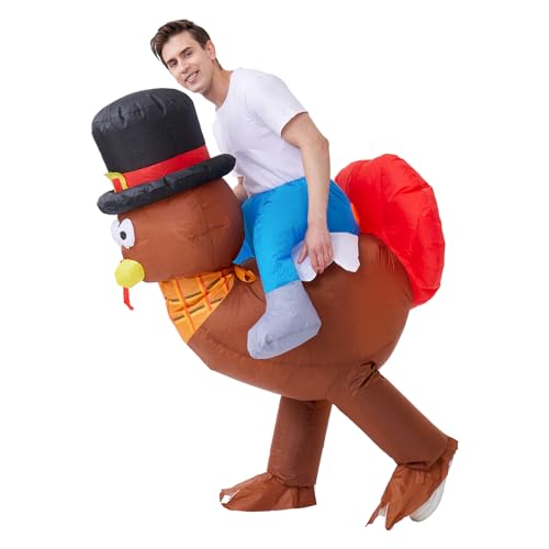 IRETG Inflatable Costume for Adults Halloween Funny Blow Up Animal Costume for Festival Parade Cosplay Party Fancy Dress