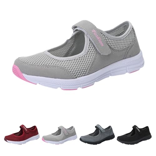Tennis Shoes Womens Sneaker Wedge Sandals for Women, Women's Air Cushion Slip-On Walking Shoes Orthopedic Diabetic Walking Shoes, Fashion Casual Lace Up Breathable Sport Running Platform Shoes