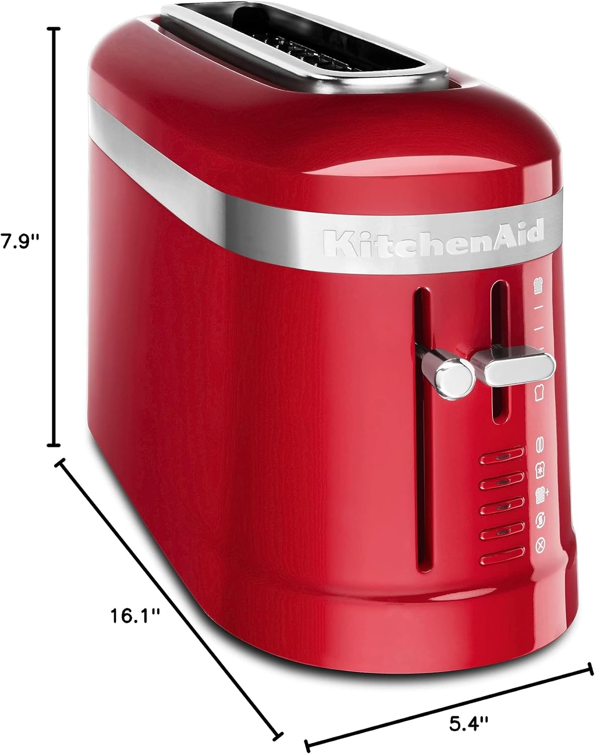 KitchenAid 2-Slice Toaster KMT3115ER Urban Small Space, Empire Red