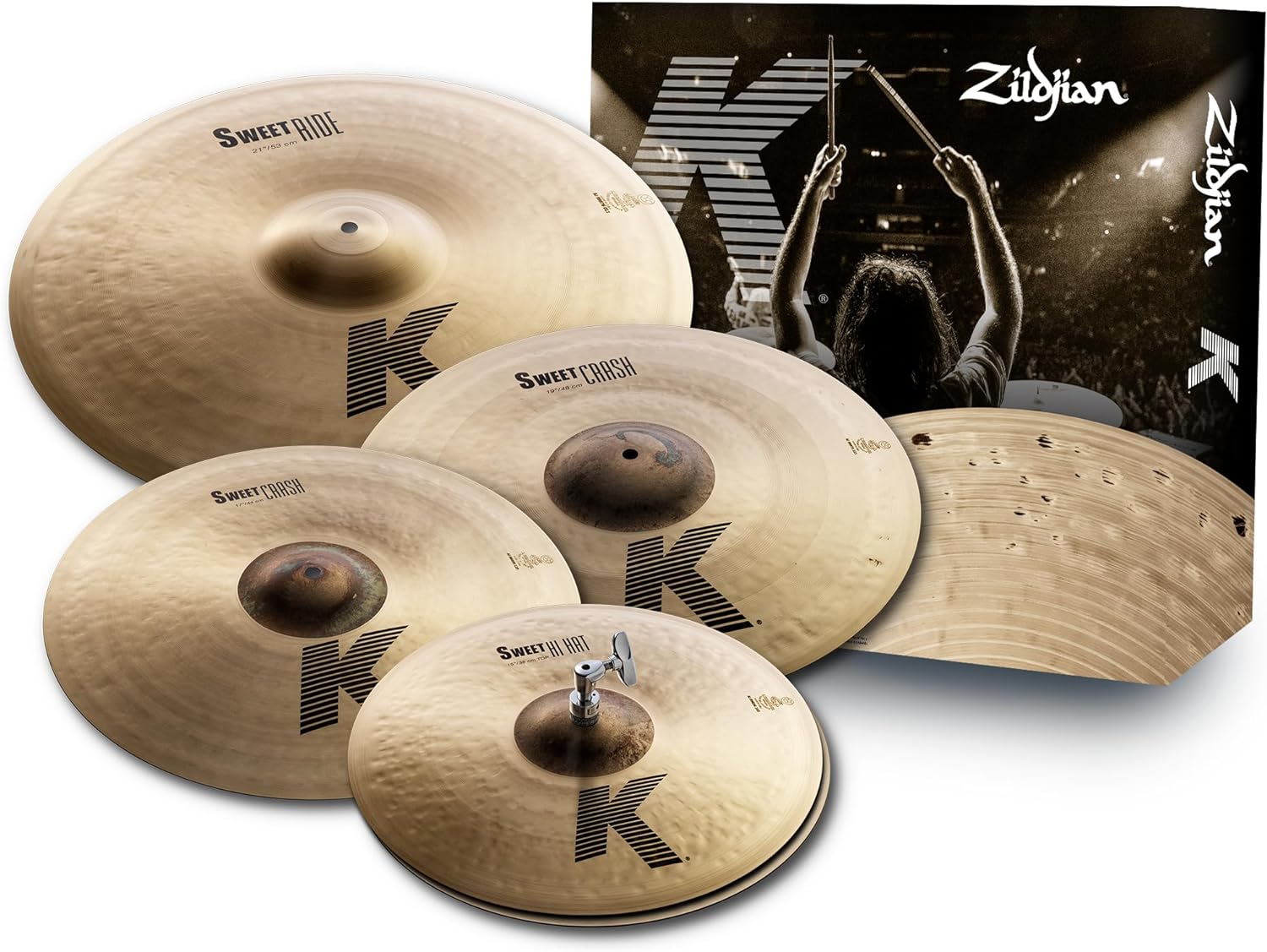 Zildjian K Sweet Cymbal Set - 15/17/19/21 inch