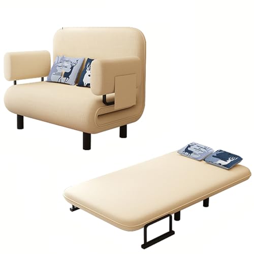 Convertible Sofa Bed,Folding Sofa Bed Convertible Sleeper Couch 4 in 1 Design Chaise Longue Recliner Chair with Pillow & Storage Bags,Adjustable Backrest and Memory grey-72cm/28inch