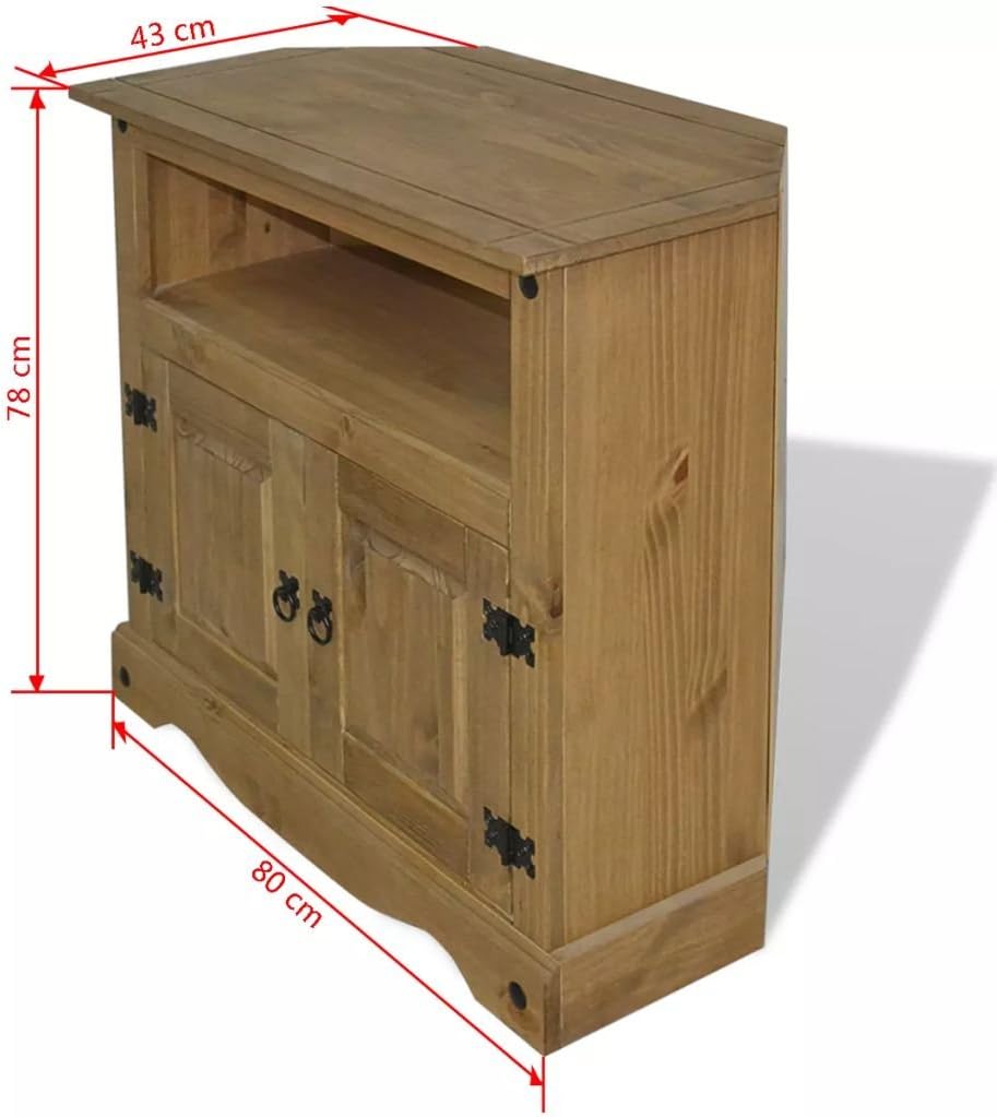 Tidyard Console Table Mexican Pine Corona Range 31.5inx16.9inx30.7in for Entryway, Foyer, Living Room, Bedroom Furniture