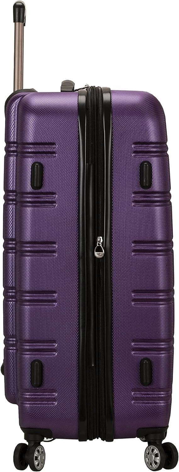 Rockland Melbourne Hardside Expandable Spinner Wheel Luggage, Purple 24