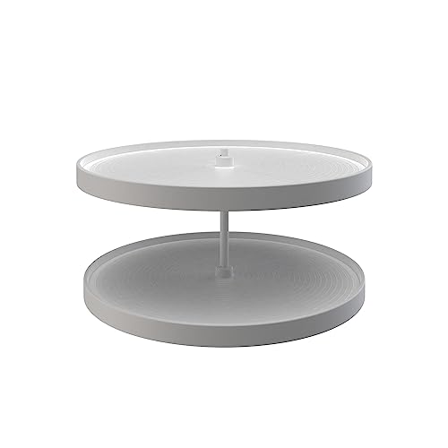 Rev-A-Shelf - LD-2062-24BM-11-1 - 24 in. White Polymer Full Circle Bottom Mount 2-Shelf Lazy Susan Set