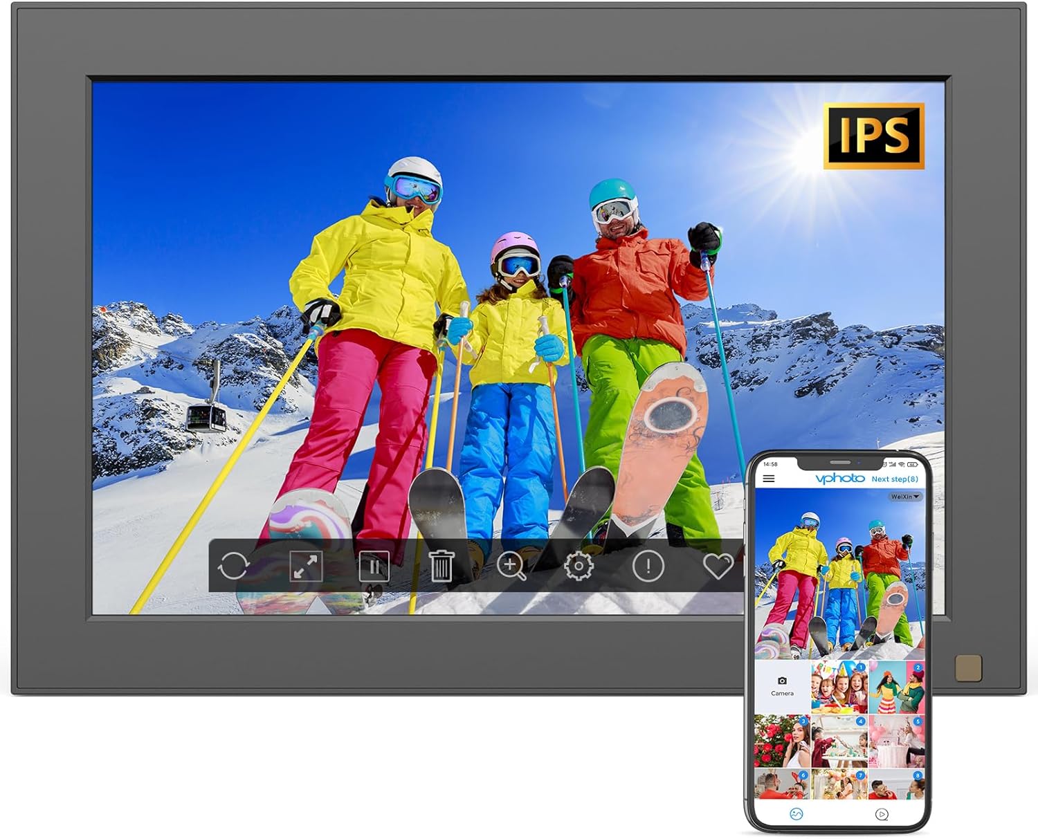 WiFi Digital Photo Frame 10.1