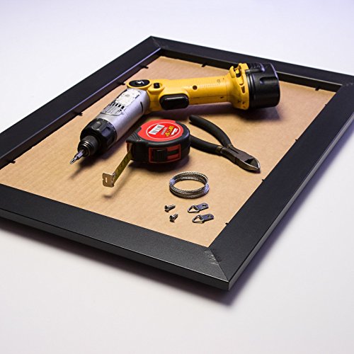 Craig Frames 59405 22 by 28-Inch Picture Frame, Smooth Wrap Finish, 1.5-Inch Wide, Tall Profile, Black