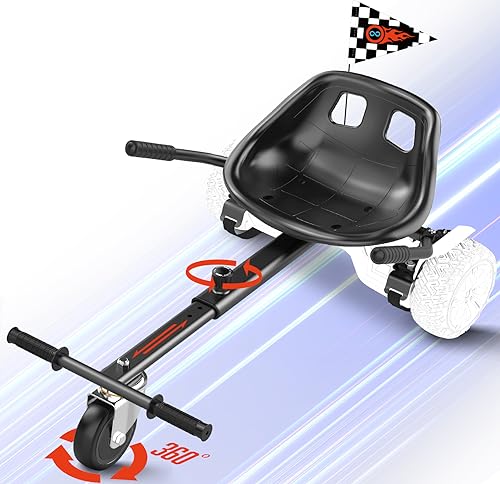 Hoverboard Seat Attachment, Hover Board Accessory Go Kart Compatible with 6.5