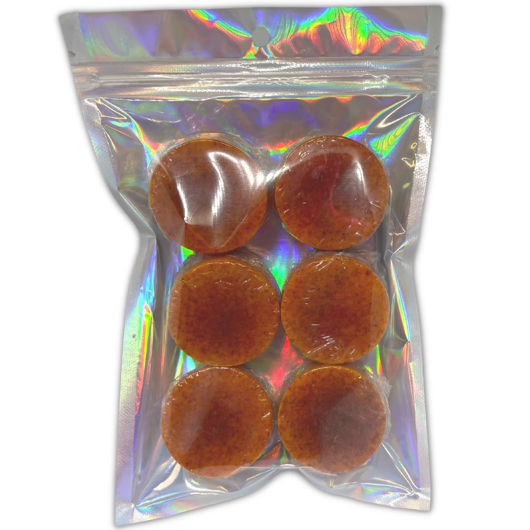 Lemon Oil Turmeric & Kojic Acid Brightening Soap, Dark Spot Remover For Face, Kojic Acid Soap For Hyperpigmentation, Even Complexion Soap, Fade Scars, Acne Scars, 6 Pack (1 Ounce)