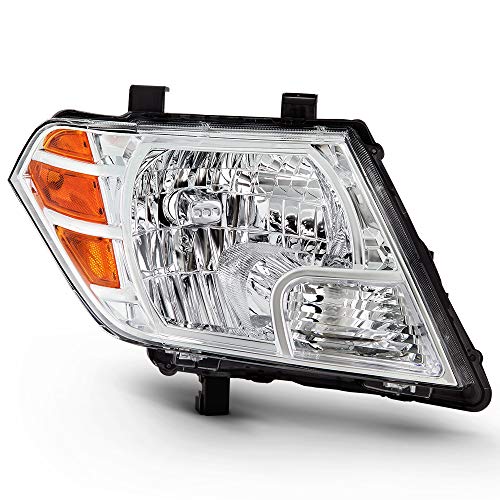 ACANII - For 2009-2020 Nissan Frontier Truck Chrome Housing Headlight Headlamp Assembly Replacement Right Passenger Side