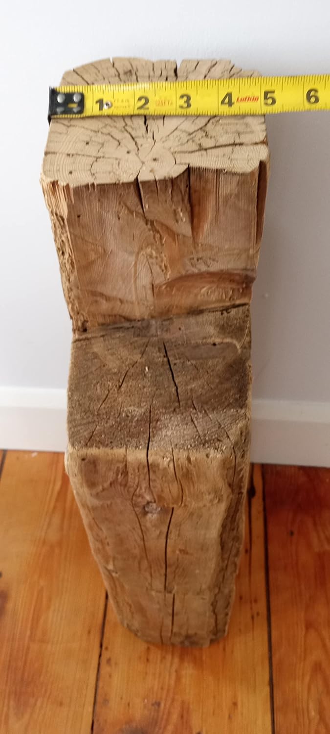 Old Rustic Wood/Authentic Hand Hewn Beam from The 1800's End Table/Coffee Table Modern Farm House Style