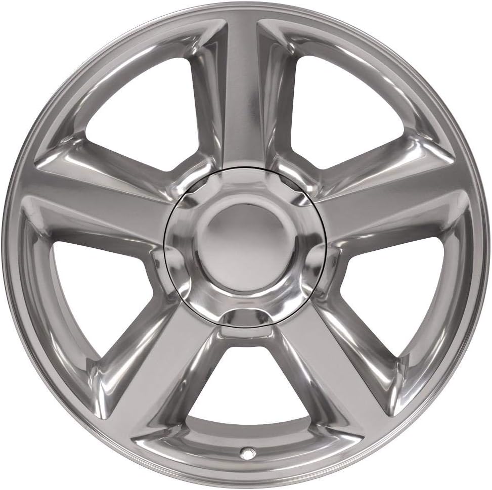 OE Wheels LLC 20 inch Rim Fits 6x139.7 Silverado Suburban Tahoe Sierra Yukon Escalade CV83 20x8.5 Polished Wheels Hollander: 5308