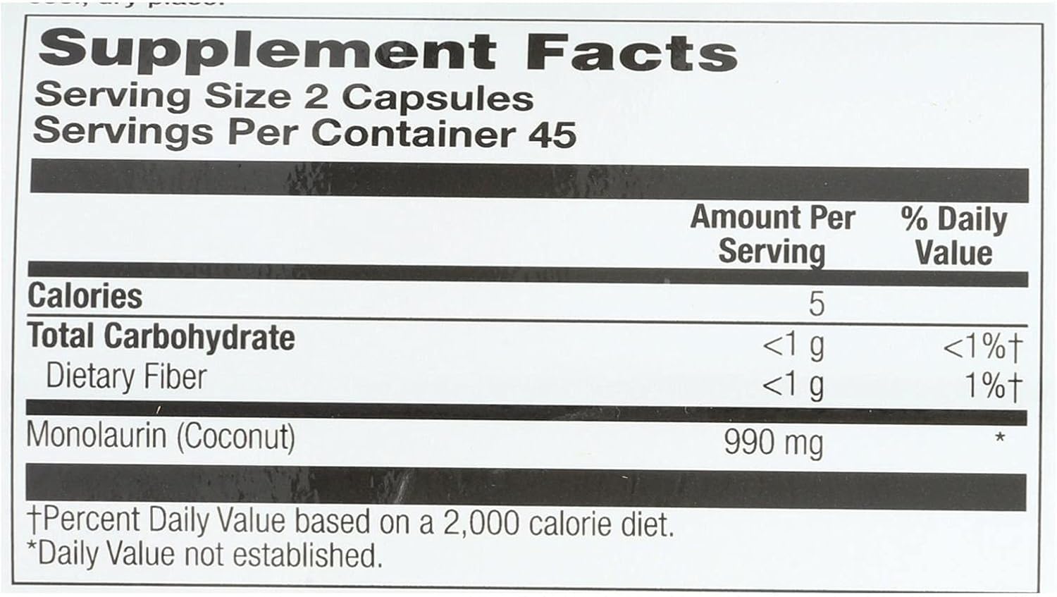 Monolaurin - 1 Each - 90 VCAP