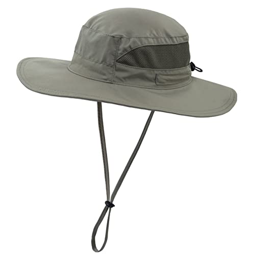 Connectyle Women's UPF 50+ Safari Sun Hat Breathable UV Protection Fishing Hat Summer Outdoor Wide Brim Hiking Gardening Hat