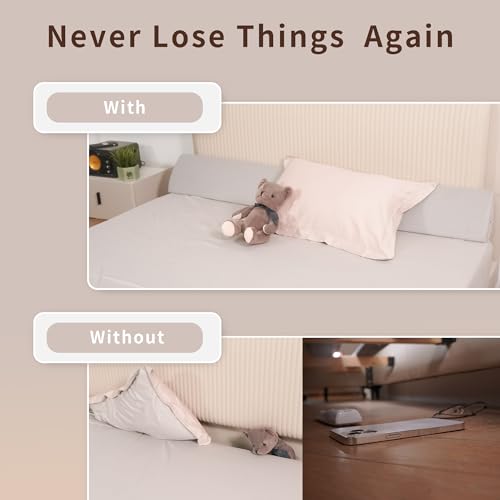 Aurako Full Size Bed Wedge Pillow Headboard Pillow Mattress Wedge Bed Gap Filler Triangle Memory Foam Wedges Body Positioners for Sleeping Body Lumbar Backrest Reading Bolster Pillow