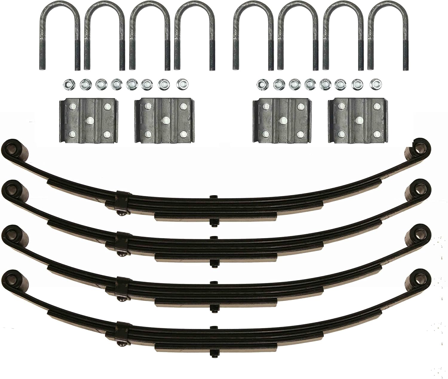 LIBRA 3500lb Tandem Trailer Axle Suspension Kit 1750lb Leaf Springs & Ubolt Kit