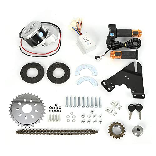 Electric Bicycle Motor Kit, 24V 250W E-Bike Electric Bike Left Side Drive Motor Kit Mountain Bicycle Conversion Set for Most of Bicycle Wheel Hub Diameter Less Than 36mm