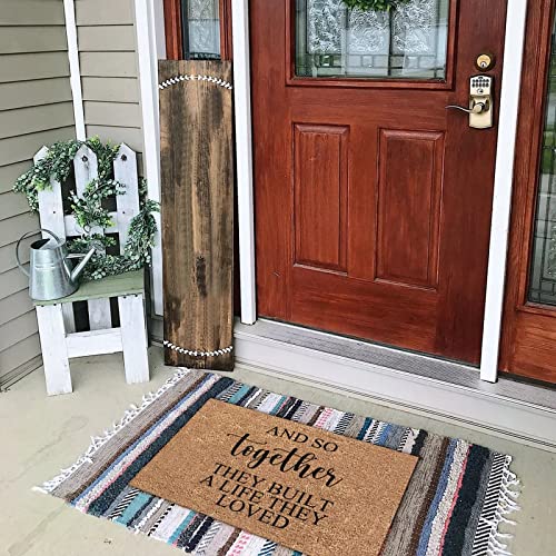 Baking is My Love Language 1 Front Porch Door Mat, Coir Doormat, Basic Welcome Mat, Housewarming Gift, Closing Gift, Farmhouse / Everyday Doormat Neutral Decor.