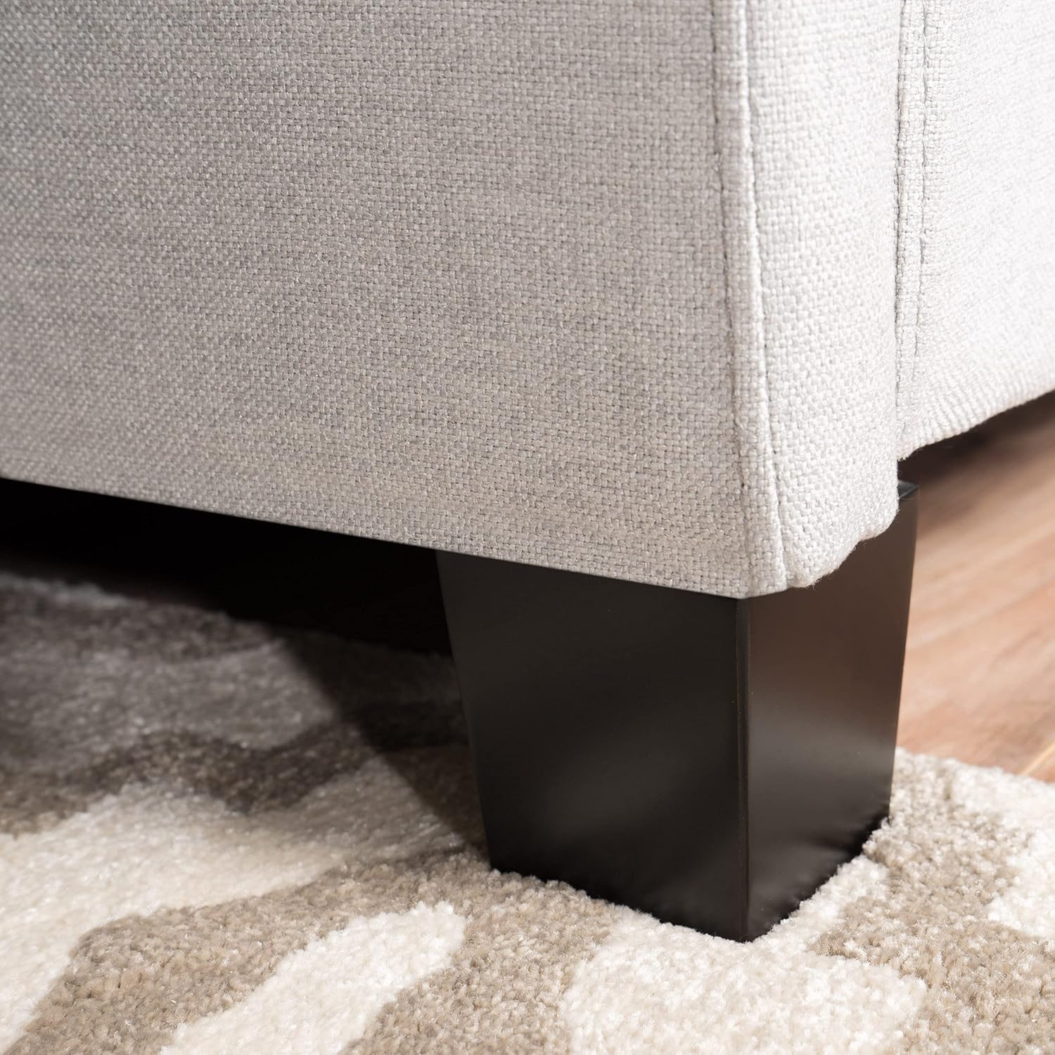 Christopher Knight Home Costello Fully Upholstered Fabric Bed Set, Queen, Light Grey