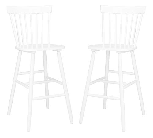 Safavieh Home Collection Providence Spindle Back Black Bar 30-inch Stool (Set of 2)