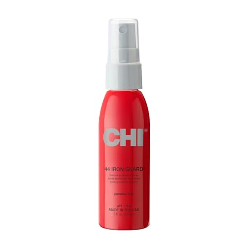 CHI 44 Iron Guard Thermal Protection Spray, Nourishing Formula Helps Resist Heat Damage to Hair & Tame Frizz, Clear, 8 Oz
